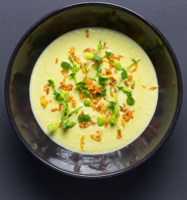 Creamy broccoli and cheese soup